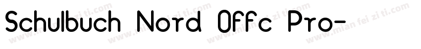 Schulbuch Nord Offc Pro字体转换